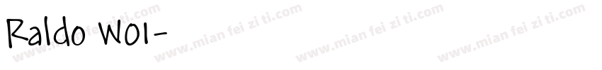 Raldo W01字体转换